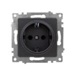 Set 10 Priza Schuko Antracit (gri inchis) KE01707W Klaus