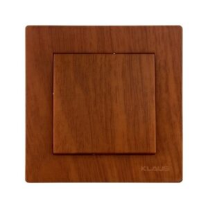 Set 10 Întrerupător Simplu Efect lemn Klaus