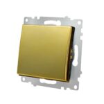 Ramă Întrerupător Dublu Auriu mat KE01901W Klaus