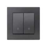 Set 10 Întrerupător Va-et-Vient Antracit 20 Klaus