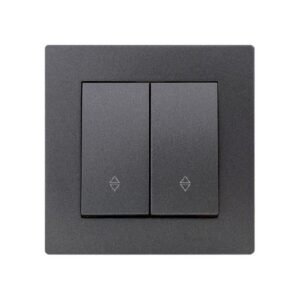 Set 10 Întrerupător Va-et-Vient Antracit 20 Klaus