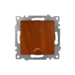 Set 10 Priza Schuko Efect lemn Cu Capac KE01509W Klaus