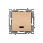 Ramă Întrerupător Dublu Auriu mat KE01402W Klaus
