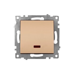 Ramă Întrerupător Dublu Auriu mat KE01402W Klaus