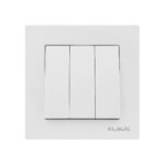 Set 10 Întrerupător Triplu Alb KE01118 Klaus