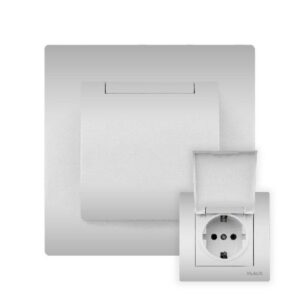 Set 10 Priza Dubla Schuko Aluminiu (gri metalic) 09 Klaus