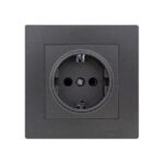 Set 10 Priza Schuko Antracit (gri inchis) KE01707 Klaus