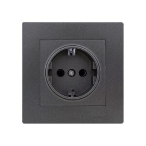 Set 10 Priza Schuko Antracit (gri inchis) KE01707 Klaus