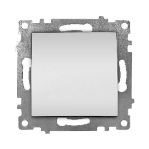 Ramă Întrerupător Dublu Aluminiu (gri metalic) 01 Klaus