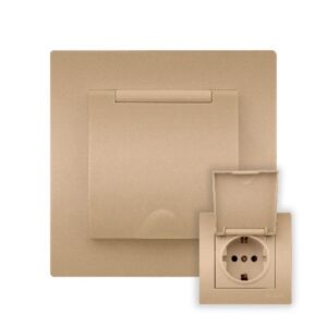 Set 10 Priza Dubla Schuko Auriu mat KE01409 Klaus