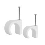 Set 100 Cleme Rotunda Fixare Cablu 6mm Klaus