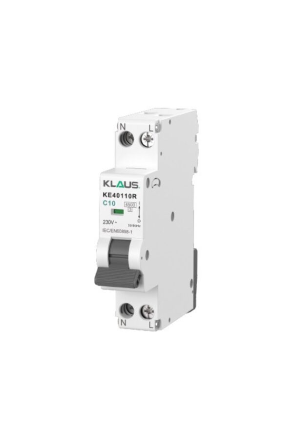 Set 6 Siguranțe MCB 1P+N 10A 4.5kA Klaus