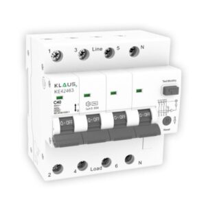 RCBO 3P+N 10A 30mA 4.5kA Klaus