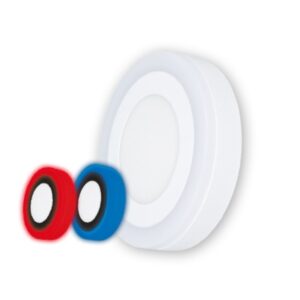 Panou LED Rotund 12+4W Albastru 6500K Klaus