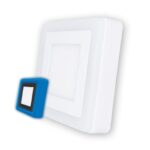 Panou LED Rotund 18+6W Albastru 6500K Klaus