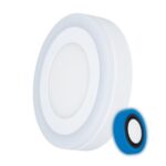 Panou LED Rotund 3+3W Albastru 4000K Klaus