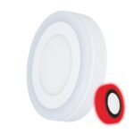 Panou LED Rotund 12+4W Roșu 6500K Klaus