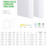 Panou LED Pătrat Frameless 35W 6500K KE35968 Klaus