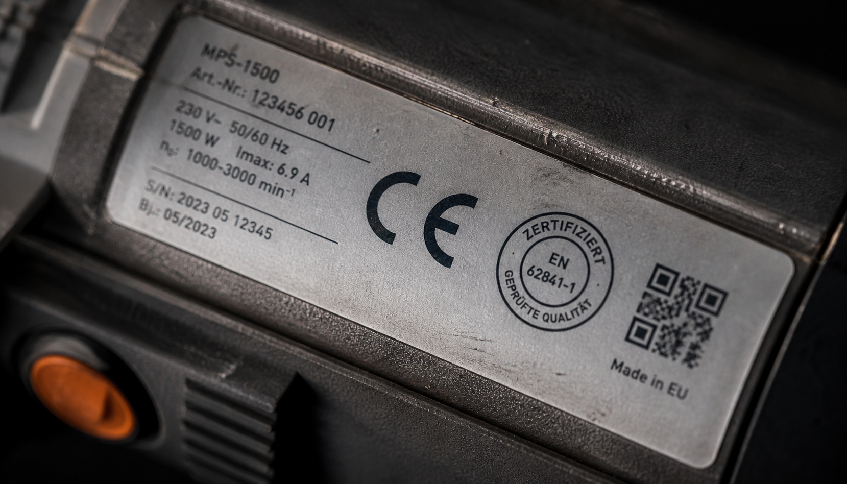 Documente de certificare TÜV și CE pentru produse profesionale